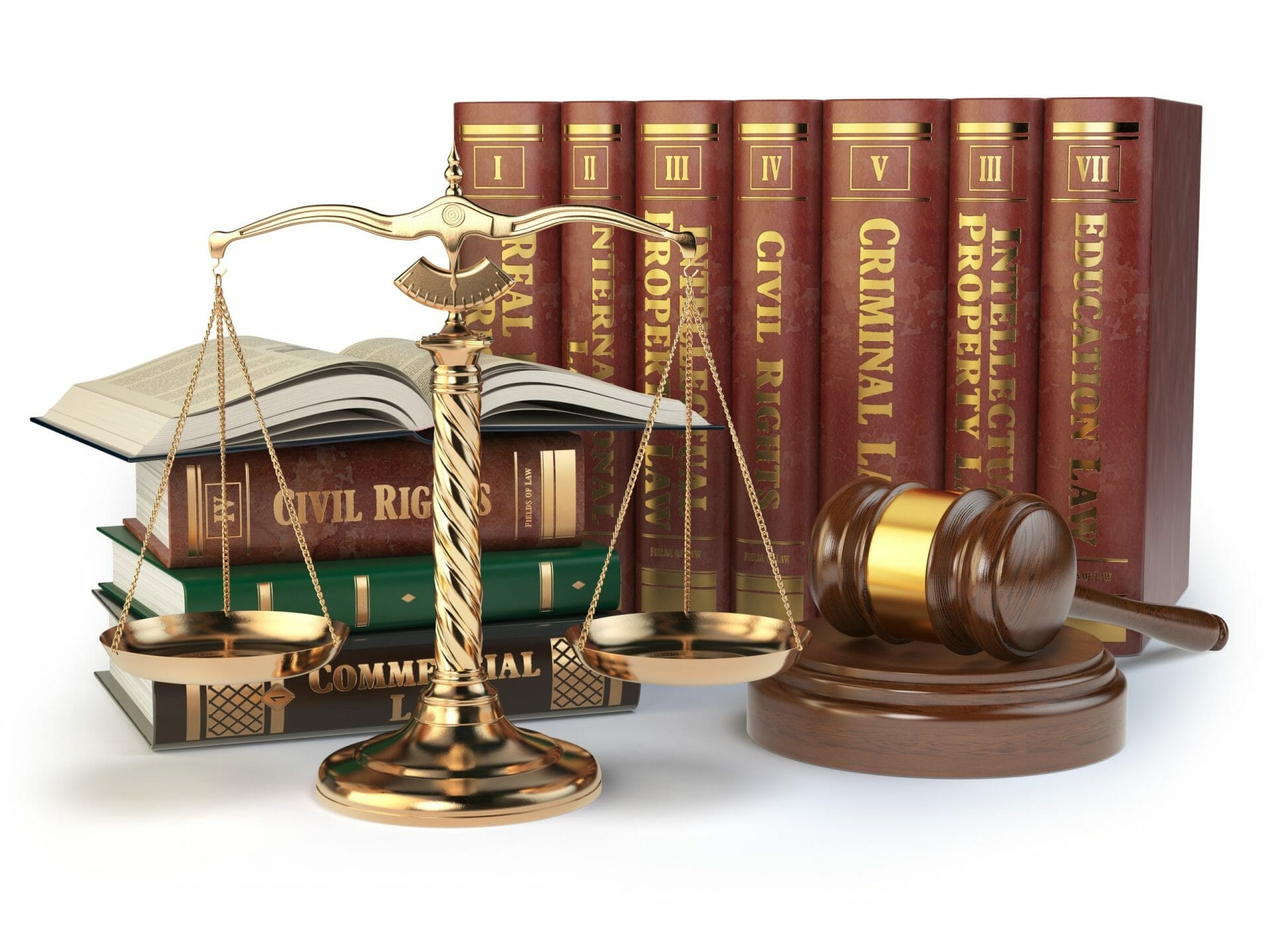 law books gavel scales