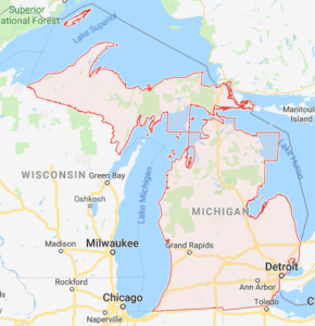 michigan state map