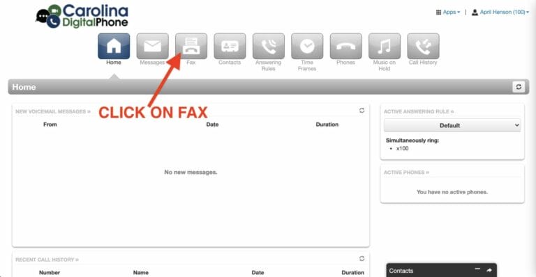 click on how to fax