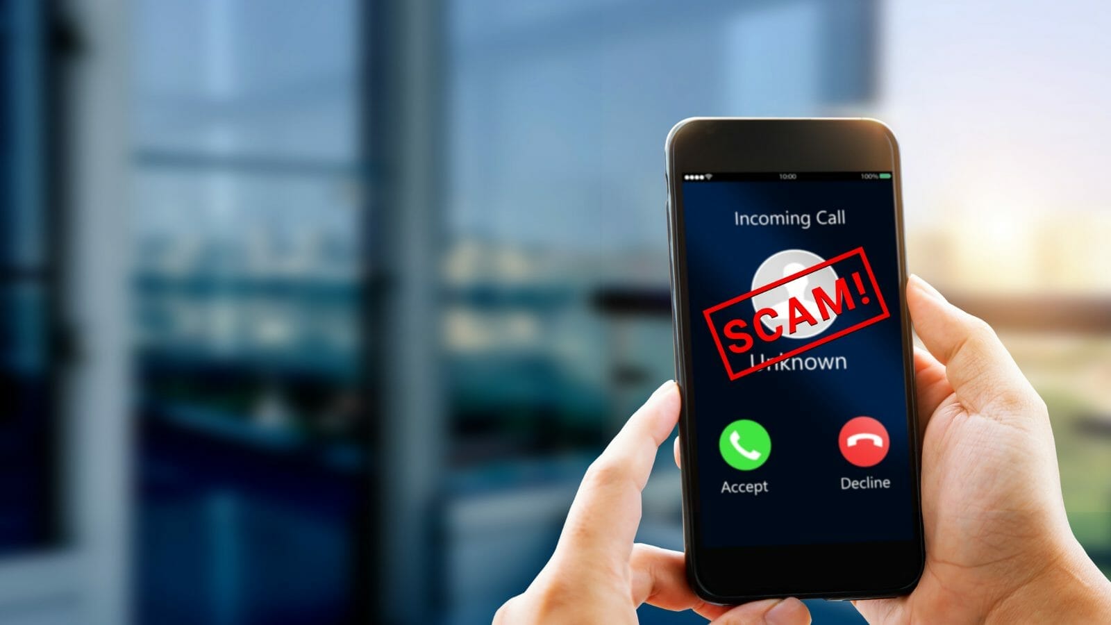 spam phone call on cell phone